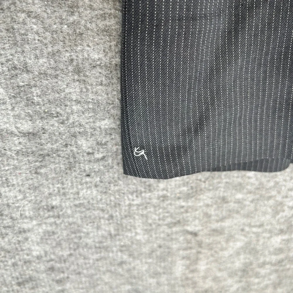Ralph Lauren Black Label Mens 31 Wool Pinstripe Trousers Italy Grey Fits 30x30.5